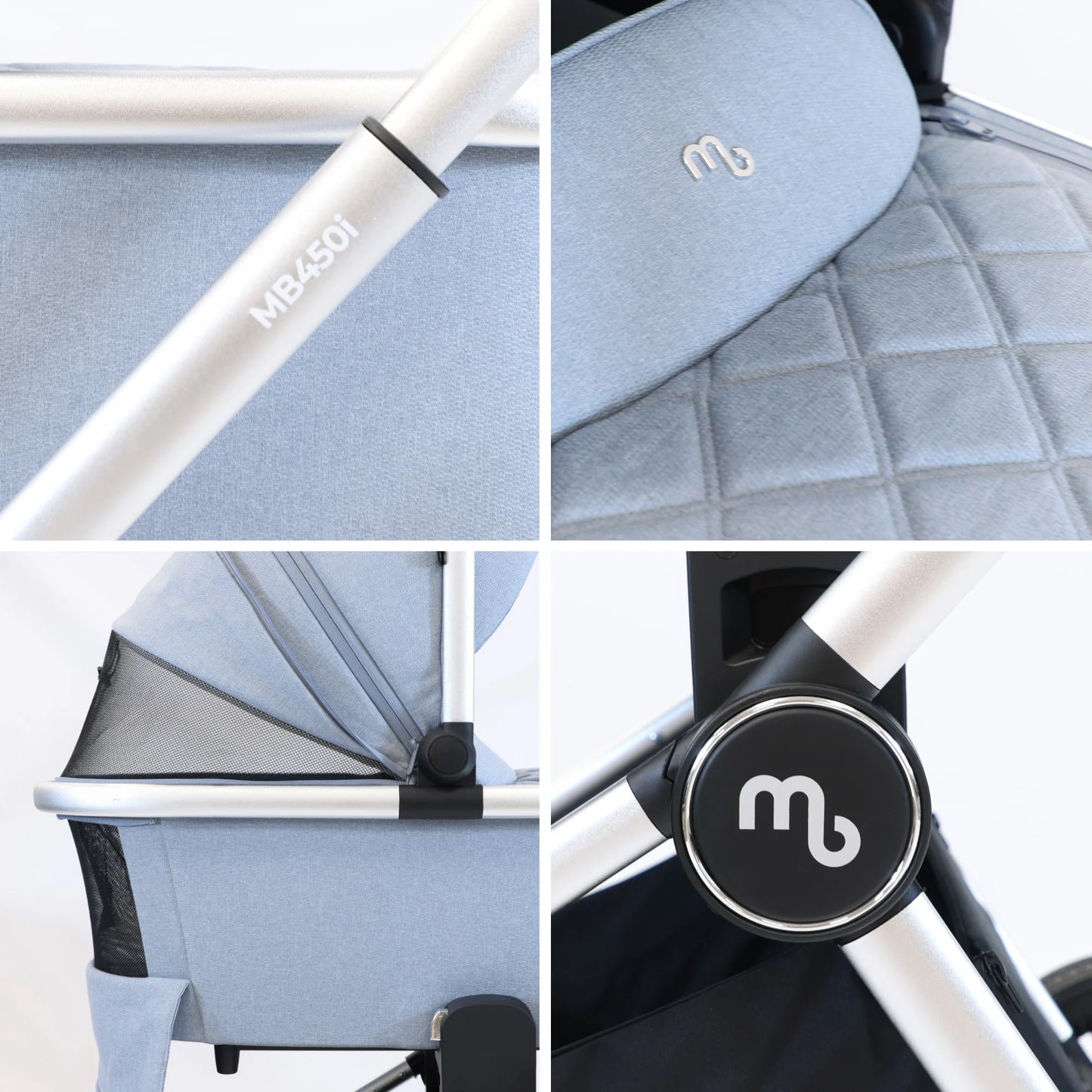My Babiie Mb450i Steel Blue Inc Isofix base