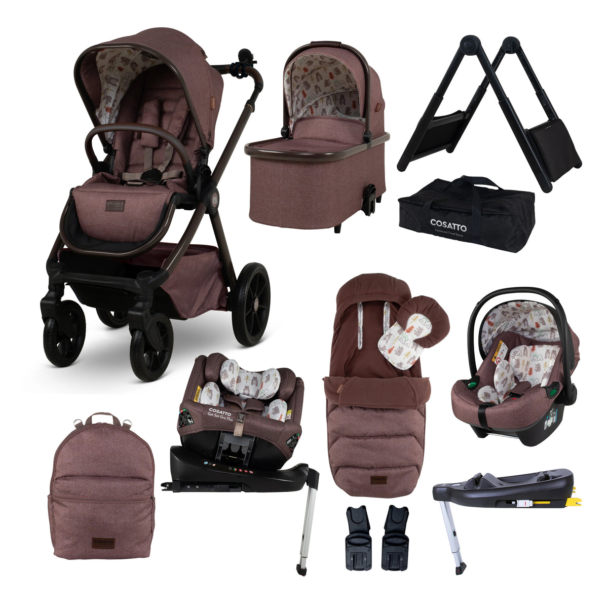 Cosatto Giggle 4 Special Edition All Stage Home and Travel Bundle Bear Hug*AUGUST OFFER