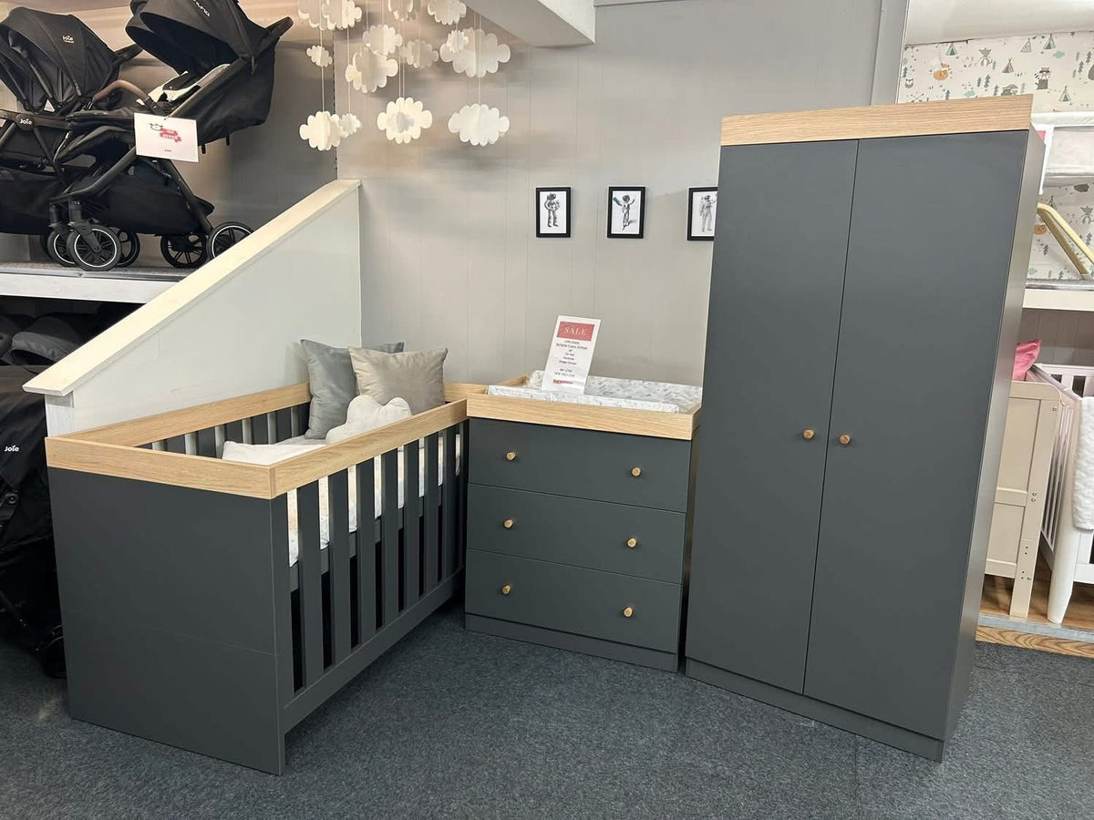 Little Acorns Burlington 3 Piece Nursery Room Set – Grey * Store collection only or local delivery NO shipping