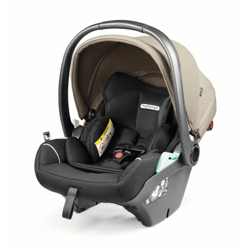 Peg Perego City Loop Chassis, Seat Unit, Carrycot & Primo Viaggio Car Seat Bundle - Vanilla Blend