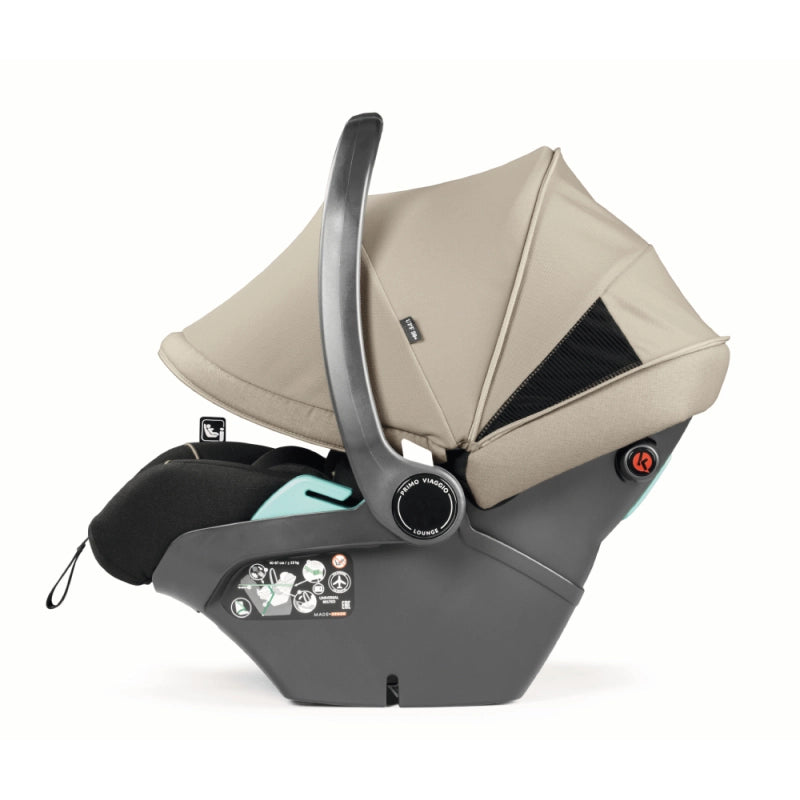 Peg Perego City Loop Chassis, Seat Unit & Primo Viaggio Car Seat Bundle - Vanilla Blend