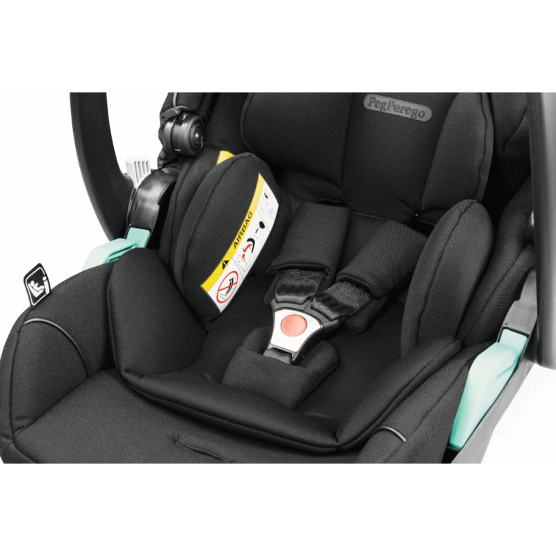 Peg Perego City Loop Chassis, Seat Unit, Carrycot & Primo Viaggio Car Seat Bundle - True Black