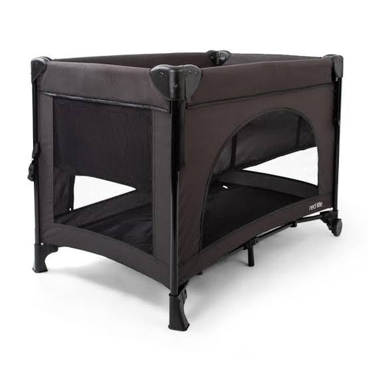 Red Kite Dreamer Bedside Crib with Newborn Bassinette - Black