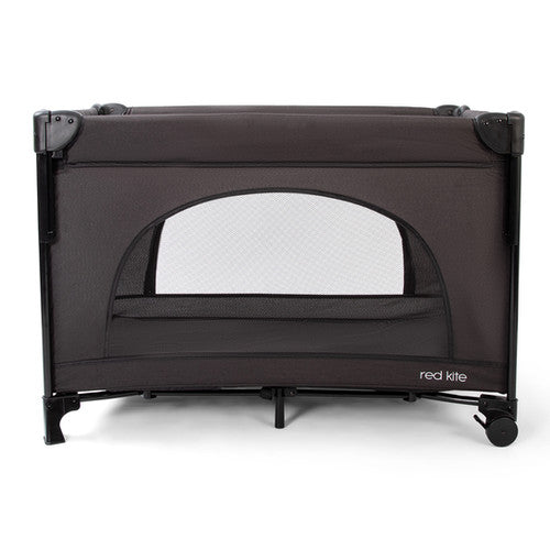 Red Kite Dreamer Bedside Crib with Newborn Bassinette - Black