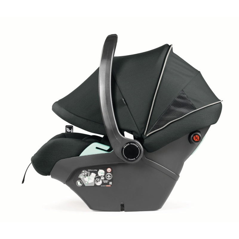 Peg Perego City Loop Chassis Plus Primo Viaggo Lounge Car Seat Bundle - Metal