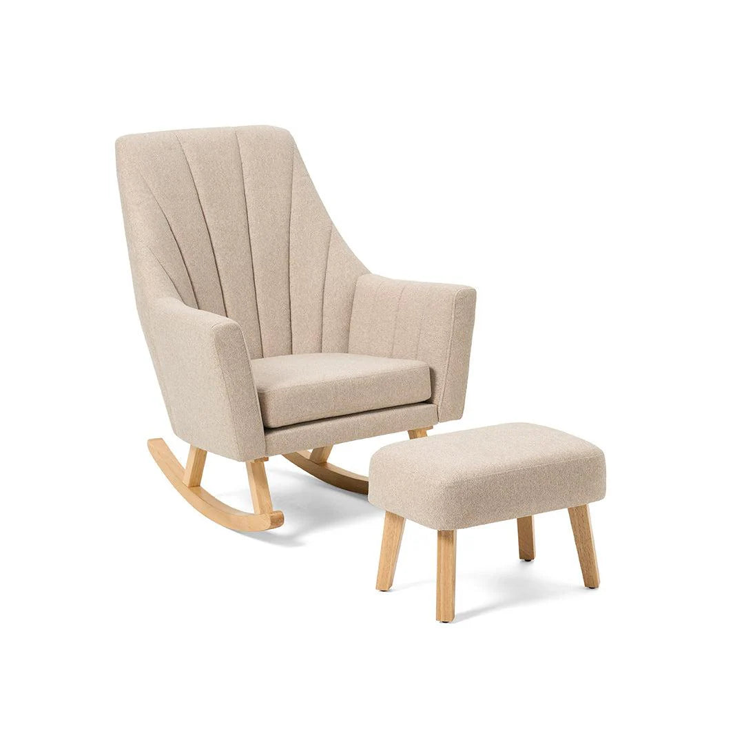 Tutti Bambini Jonah Rocking Chair & Foot Stool - Stone
