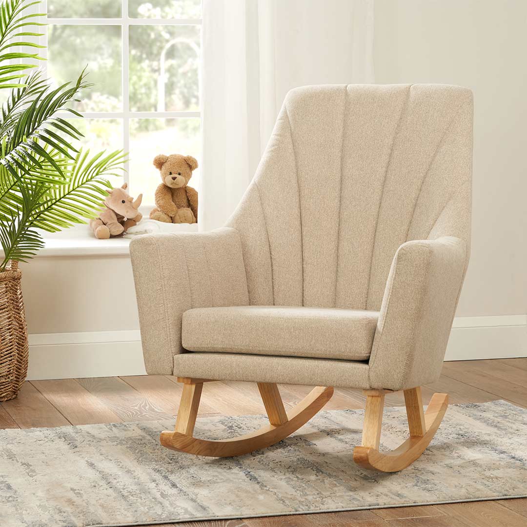 Tutti Bambini Jonah Rocking Chair & Foot Stool - Stone
