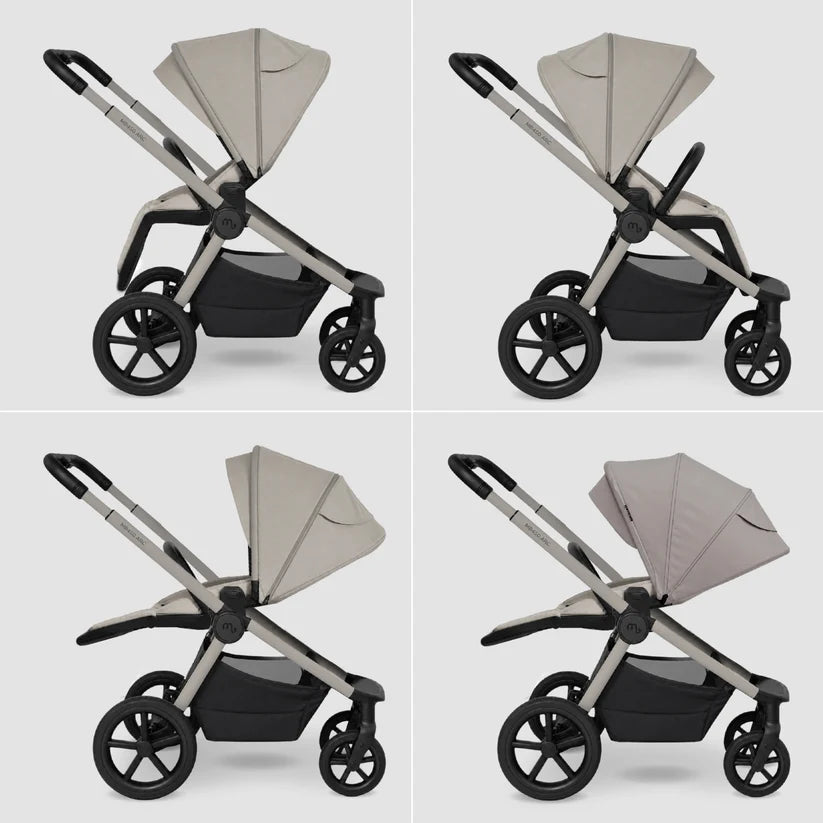 My Babiie MB450 ARC 2-in-1 Pushchair & Folding Carrycot – Champagne Taupe Pre Order End Of November Delivery