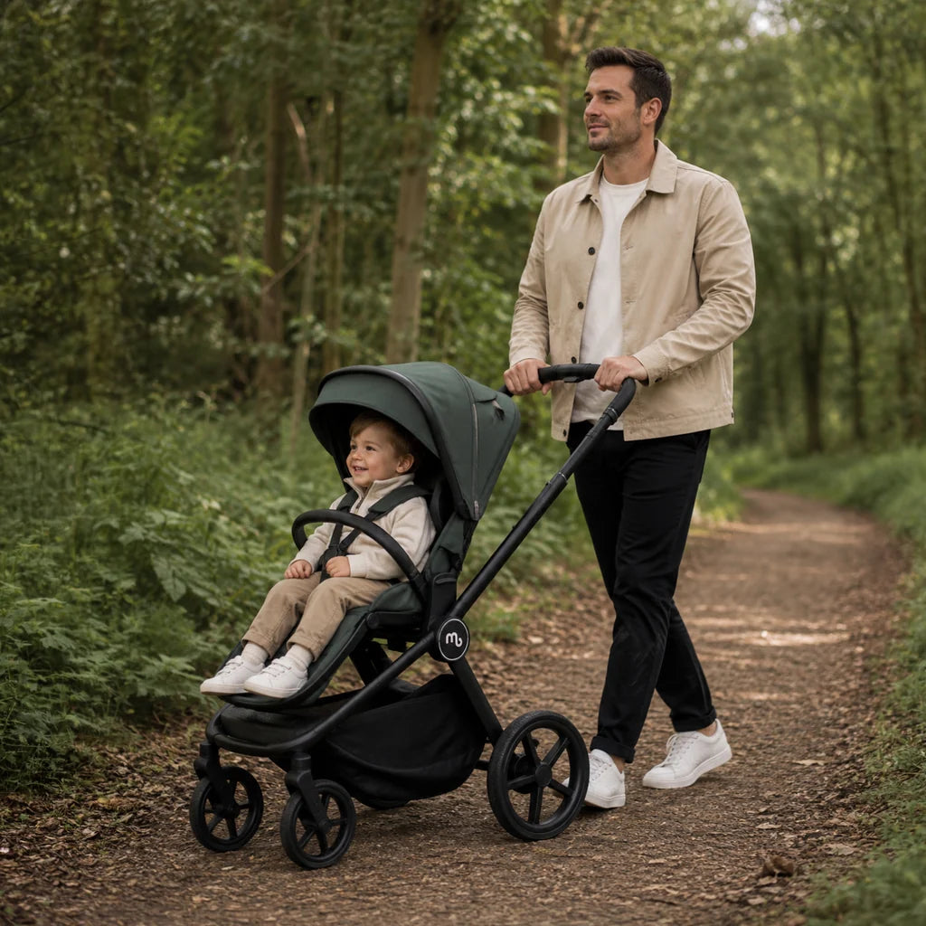 My Babiie MB450 ARC 2-in-1 Pushchair & Folding Carrycot – Himalayan Green  Pre Order End Of November Delivery