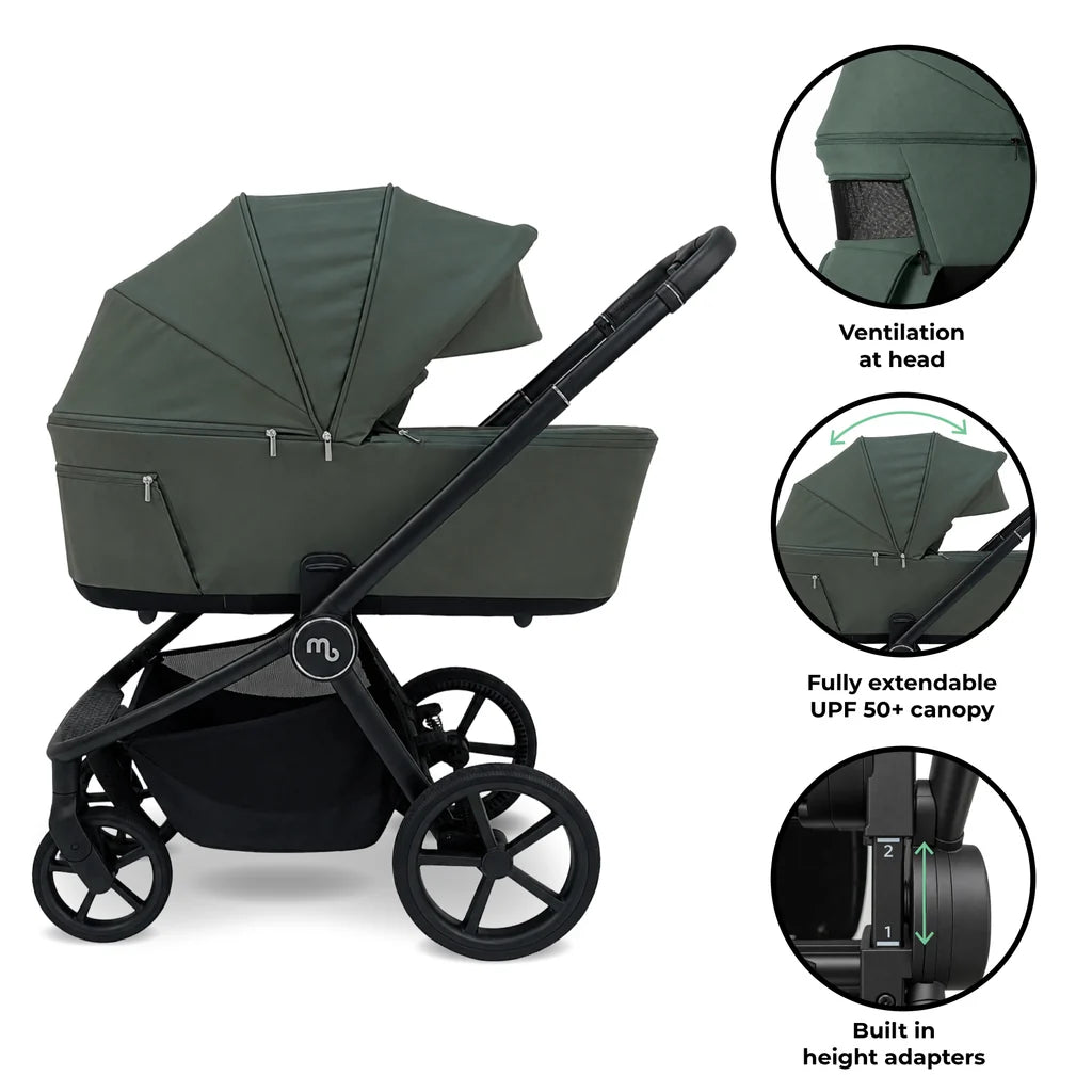 My Babiie MB450 ARC 3-in-1 Travel System with Car Seat – Himalayan Green Pre Order End Of November Delivery