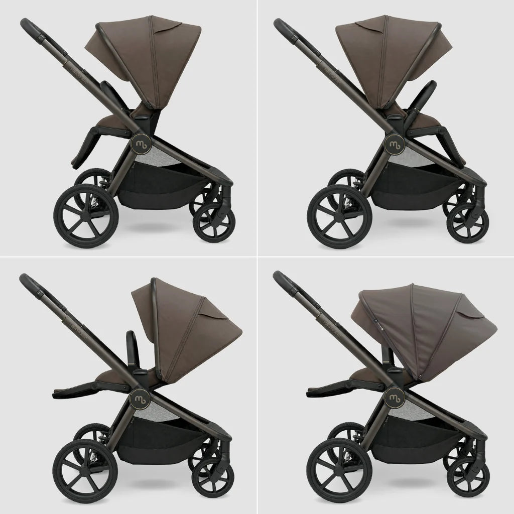 My Babiie MB450 ARC 2-in-1 Pushchair & Folding Carrycot – Mocha Atelier Pre Order End Of November Delivery