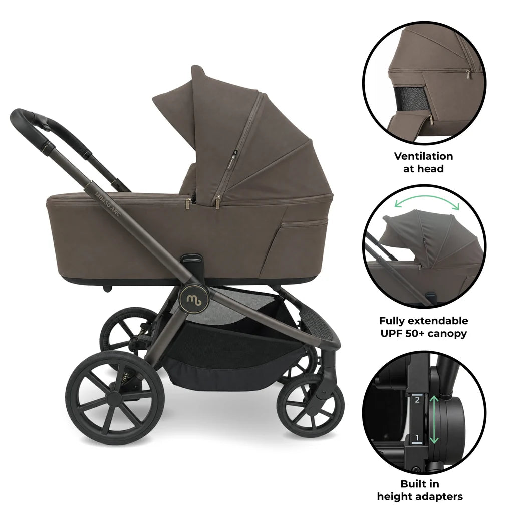 My Babiie MB450 ARC 3-in-1 Travel System with Car Seat – Mocha Atelier Pre Order End Of November Delivery