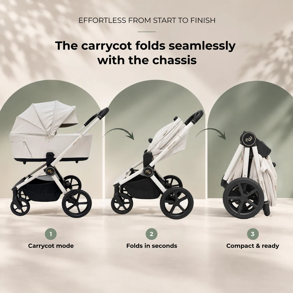 My Babiie MB450 ARC Spin & Slide All Stages Travel System – Royal Ivory Pre Order End Of November