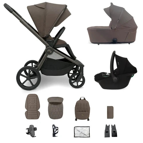My Babiie MB450 ARC 3-in-1 Travel System with Car Seat – Mocha Atelier Pre Order End Of November Delivery
