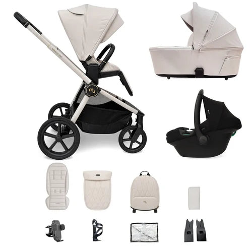 My Babiie MB450 ARC 3-in-1 Travel System with Car Seat-Royal Ivory Pre Order End Of November Delivery