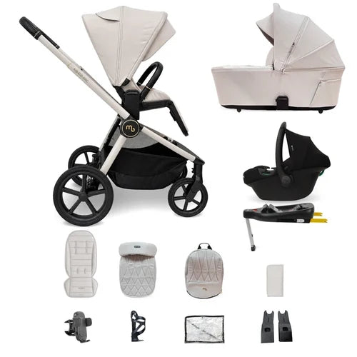 My Babiie MB450 ARC 3-in-1 Travel System + ISOFIX Base – Royal Ivory Pre Order End Of November