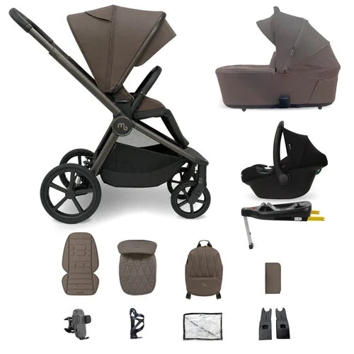 My Babiie MB450 ARC 3-in-1 Travel System + ISOFIX Base – Mocha Atelier Pre Order End Of November