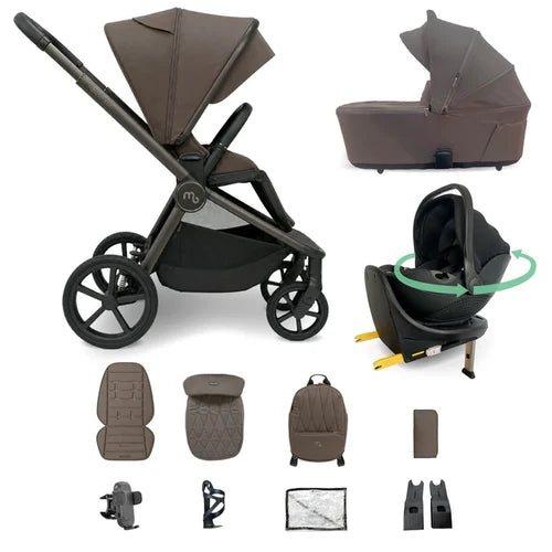 My Babiie MB450 ARC 3-in-1 Travel System + Spin ISOFIX Base – Mocha Atelier Pre Order End Of November