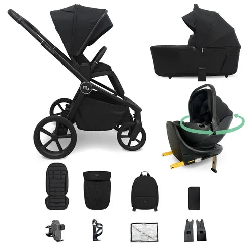 My Babiie MB450 ARC 3-in-1 Travel System + Spin ISOFIX Base – Onyx Black Pre Order End Of November