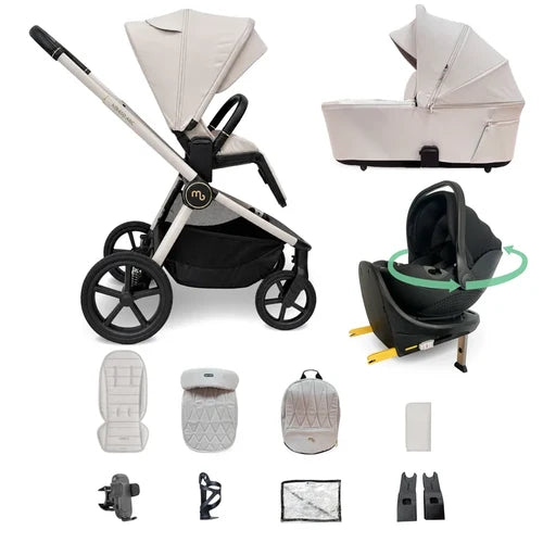My Babiie MB450 ARC 3-in-1 Travel System + Spin ISOFIX Base – Royal Ivory Pre Order End Of November