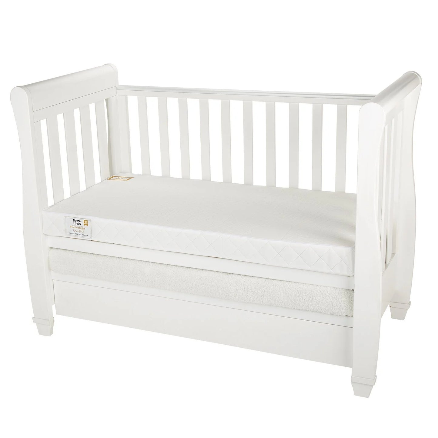Mother&Baby White Gold Anti-Allergy Pocket Sprung Cot Mattress 120 x 60cm