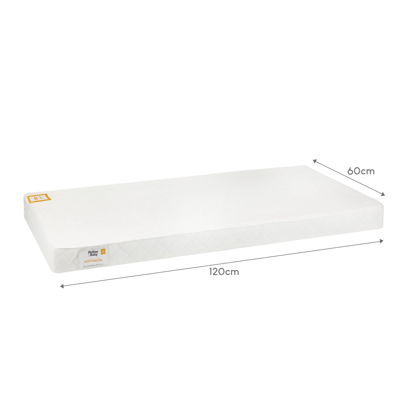 Mother&Baby White Gold Anti-Allergy Pocket Sprung Cot Mattress 120 x 60cm
