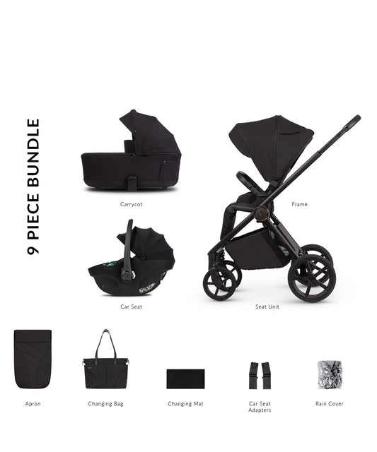 Venicci Claro 2 9 Piece Comfort Bundle Noir Black Tiago