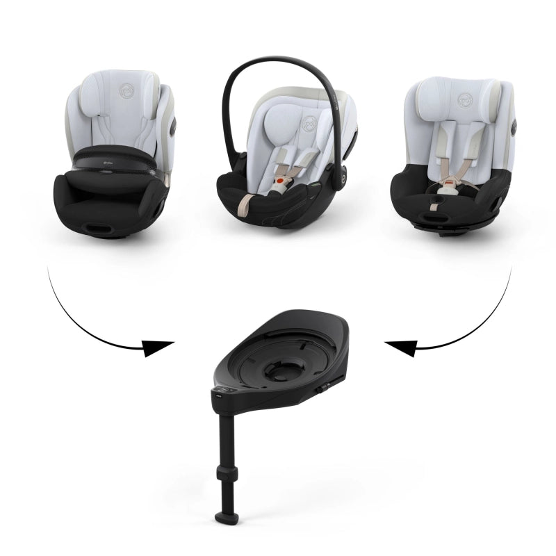 Cybex Cloud S Baby Car Seat with Base S Rotating Base Misty Grey Style