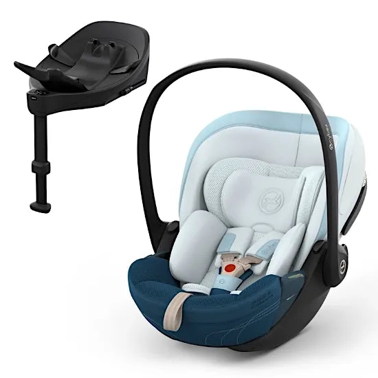 Cybex Cloud S Baby Car Seat with Base S Rotating Base Opal Blue Style