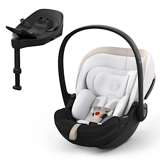 Cybex Cloud S Baby Car Seat with Base S Rotating Base Off White Style