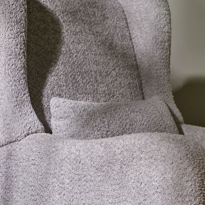 Harper Wingback Rocking Chair & Footstool - Cloud Grey