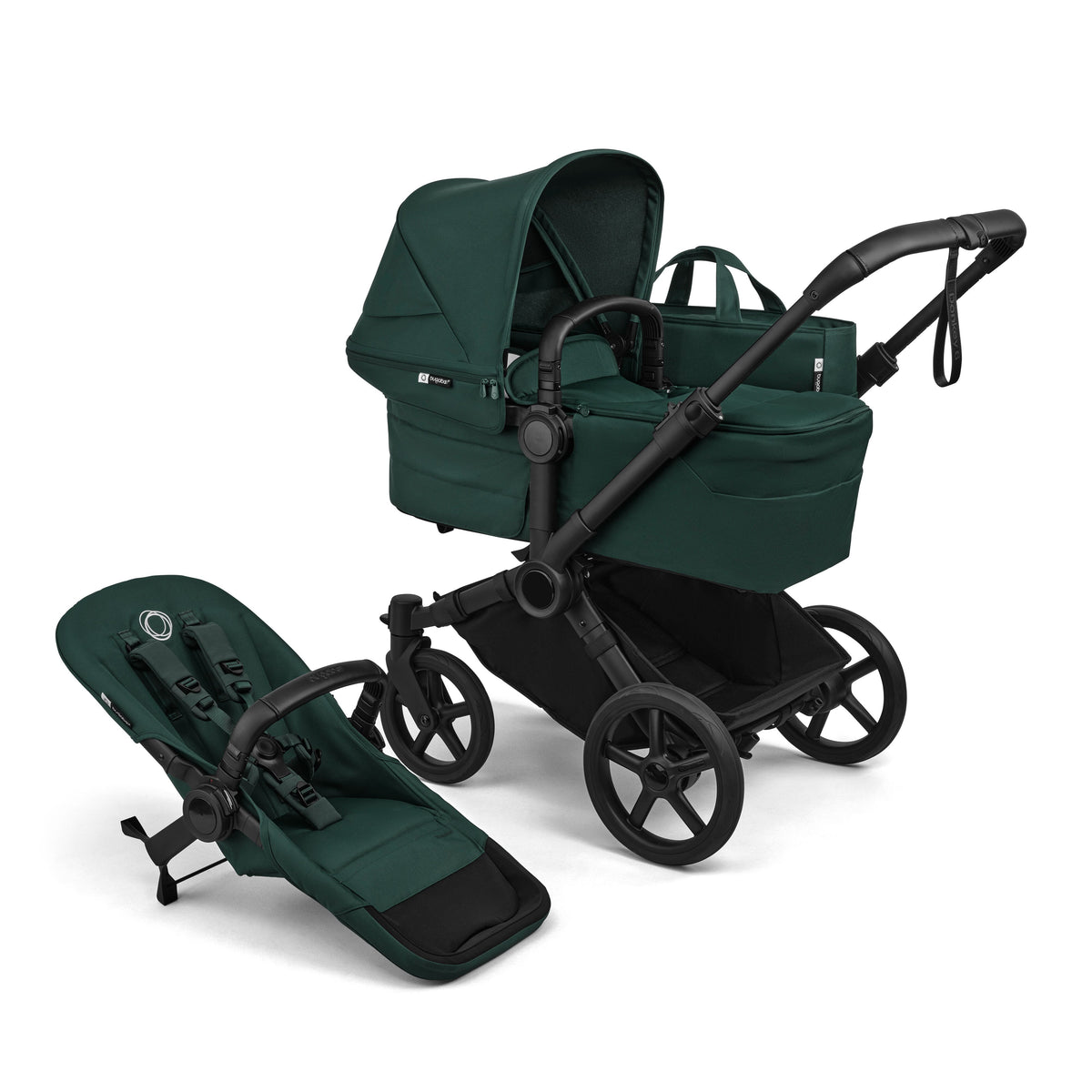 Bugaboo Donkey 6 Twin Stroller Fern Green