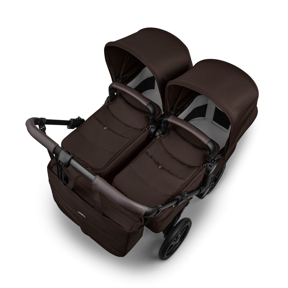 Bugaboo Donkey 6 Twin Essential pushchair bundle Cocoa Brown