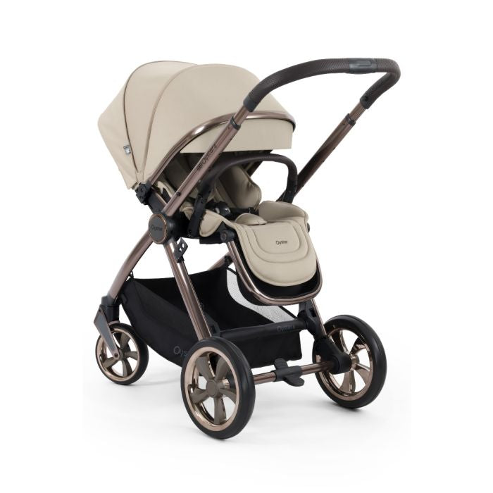BabyStyle Oyster4 Pushchair Luxury 7 Piece Bundle with Cybex Cloud T i-Size Car Seat and Base - Buttermilk