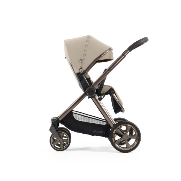 BabyStyle Oyster4 Pushchair Luxury 7 Piece Bundle with Cybex Cloud T i-Size Car Seat and Base - Buttermilk