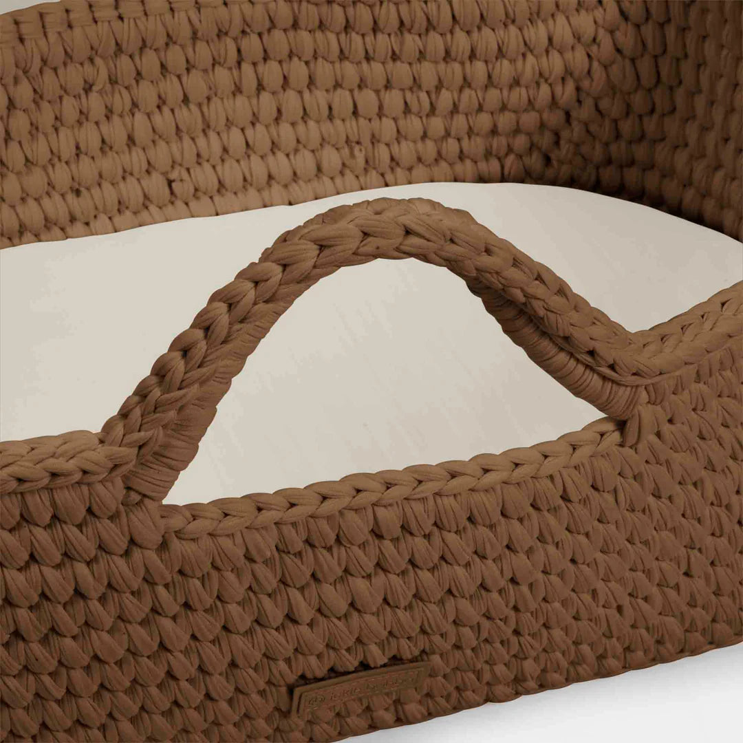 Ickle Bubba Nova Basket And Stand Crochet Tawny With White Stand