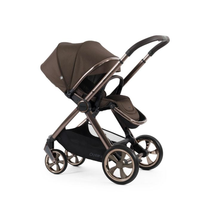BabyStyle Oyster4 Pushchair Luxury 7 Piece Bundle with Cybex Cloud T i-Size Car Seat and Base - Carbonite
