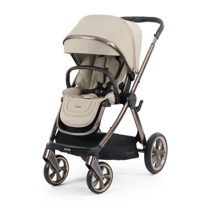 BabyStyle Oyster4 Pushchair Essential 5 Piece Bundle with Cybex Cloud T i-Size Car Seat and Base - Buttermilk