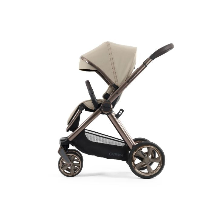 BabyStyle Oyster4 Pushchair Essential 5 Piece Bundle with Cybex Cloud T i-Size Car Seat and Base - Buttermilk