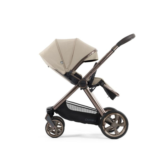 BabyStyle Oyster4 Pushchair Essential 5 Piece Bundle with Cybex Cloud T i-Size Car Seat and Base - Buttermilk