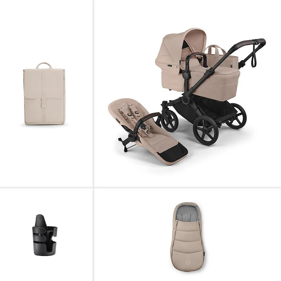 Bugaboo Donkey 6 Single Essential Stroller Bundle Desert Taupe