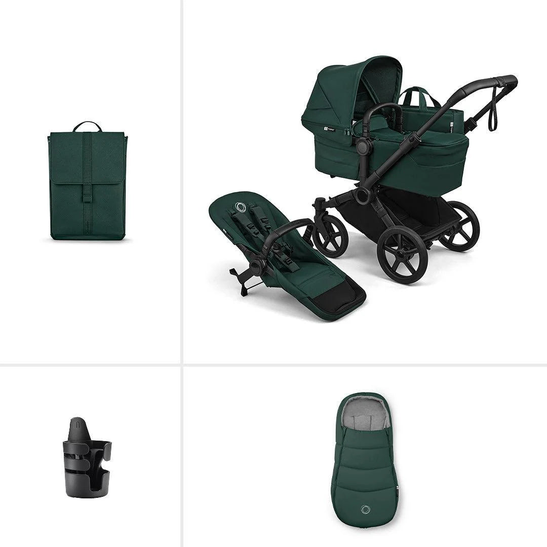 Bugaboo Donkey 6 Single Essential Stroller Bundle Fern Green