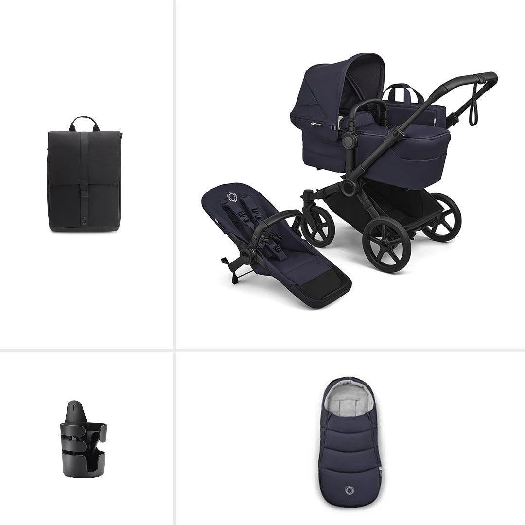 Bugaboo Donkey 6 Single Essential Stroller Bundle Deep Indigo