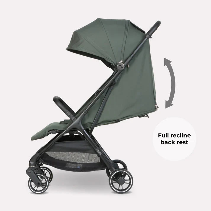 My Babiie MBX6 Auto-Fold Compact Stroller - Forest Green
