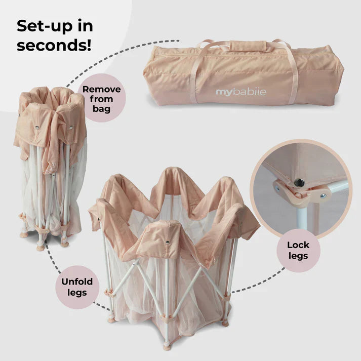 My Babiie Baby Play Pen – Blush Pink