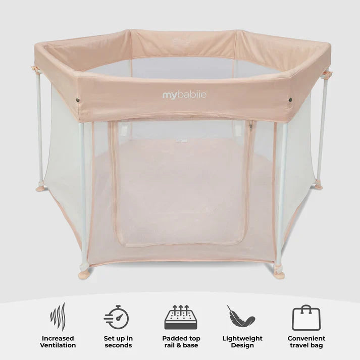 My Babiie Baby Play Pen – Blush Pink