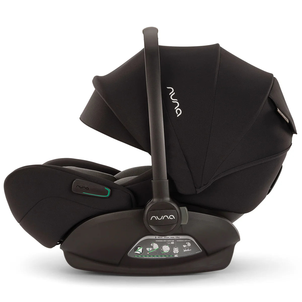 Nuna TRIV Next & ARRA Flex & BASE Curv Bundle - Caviar Biscotti