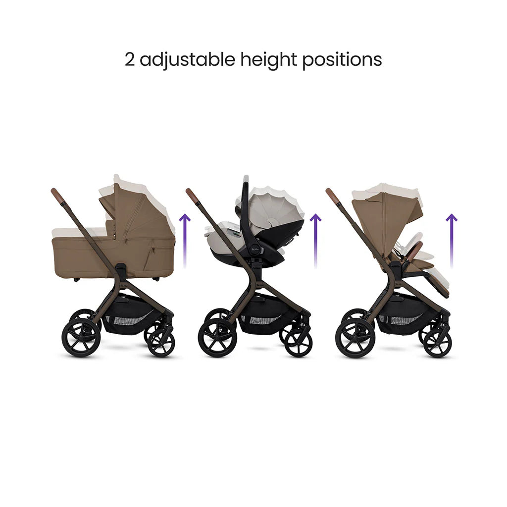 Silver Cross Breez Ultimate 360 Cloud T Beige Car Seat Bundle - Maple Cozy Beige Cloud T