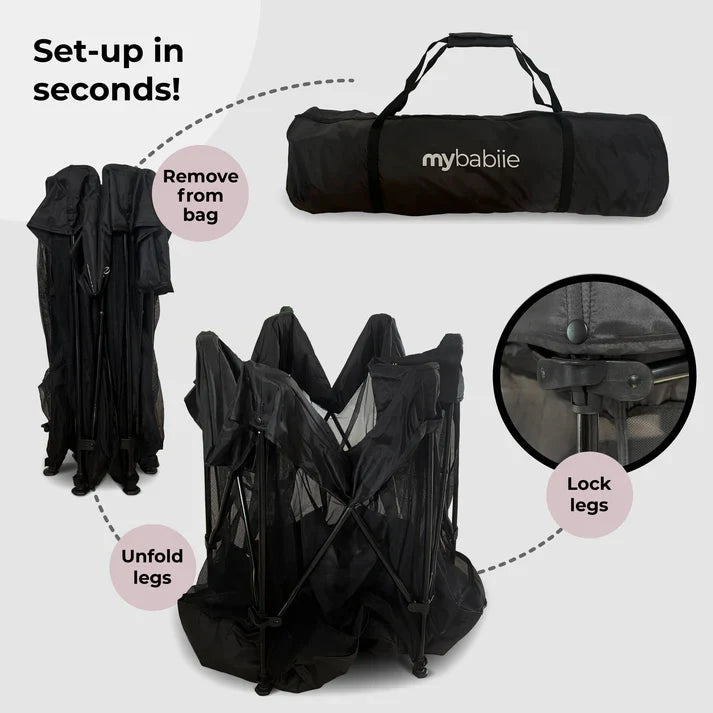 My Babiie Baby Play Pen – Black