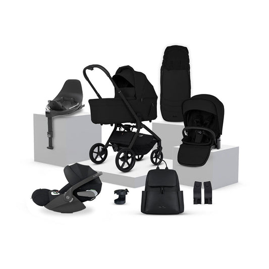 Silver Cross Breez Ultimate 360 Cloud T Beige Car Seat Bundle - Onyx Black Cloud T